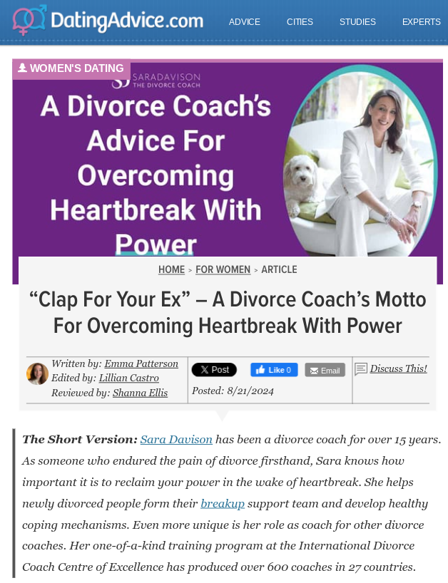 "Clap For Your Ex" – A Divorce Coach’s Motto For Overcoming Heartbreak With Power